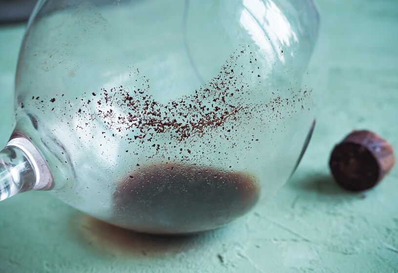 Sediment in Wine
